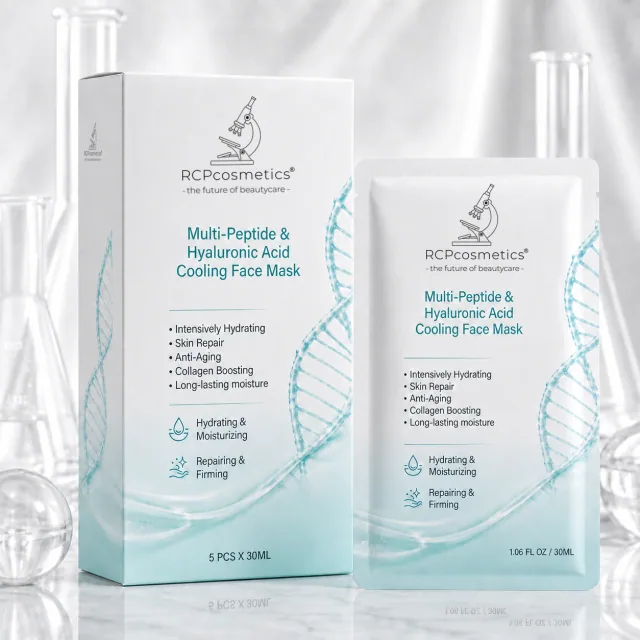 Multi-Peptide & Hyaluronic Acid Cooling Face Mask