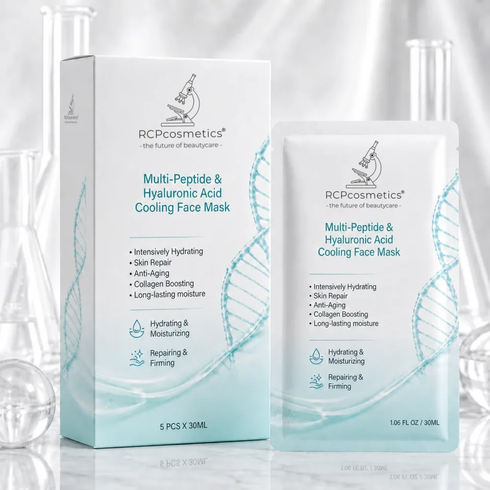 Multi-Peptide & Hyaluronic Acid Cooling Face Mask